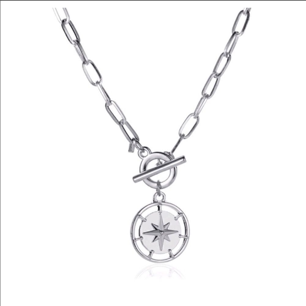 Necklace Compass Lariat 3 colors Zinc Alloy Cute